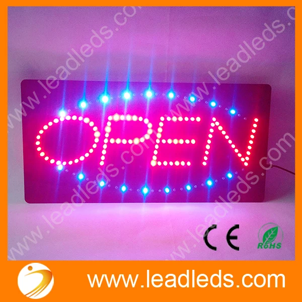 19in animato Led Neon Light Ultra Bright Business OPEN Sign per Beer Bar Store luminosità iscrizione luci decorative commerciali