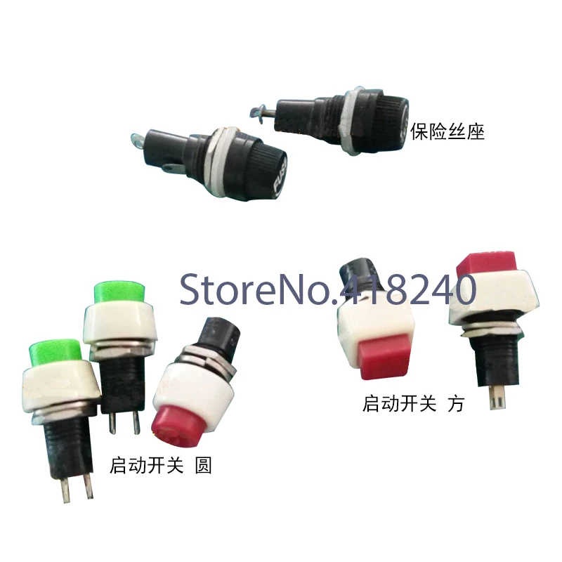 Computer Embroidery Machine Parts Micro Switch Elements Fuse Holder Square Round