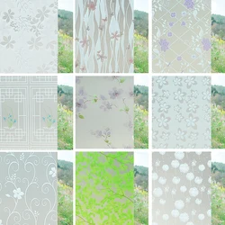 60 cm Opaque Frosted Decorative Window Films PET Self Adhesive Glued Drop-Shipping Privacy Protection Glass Stickers 60*200 cm