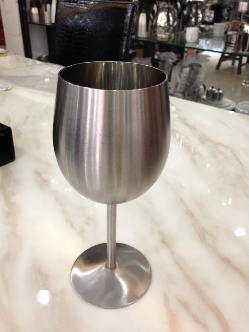 tainless steel red metal cup of wine goblet creative promotion stainless steel wine cup