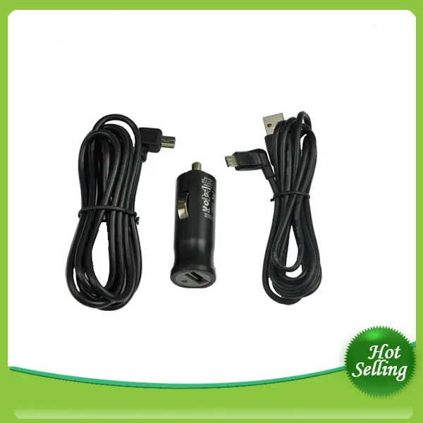 2ใน1พรีเมี่ยม GPS Car Charger Adapter สำหรับ Garmin Tomtom Navman Mio
