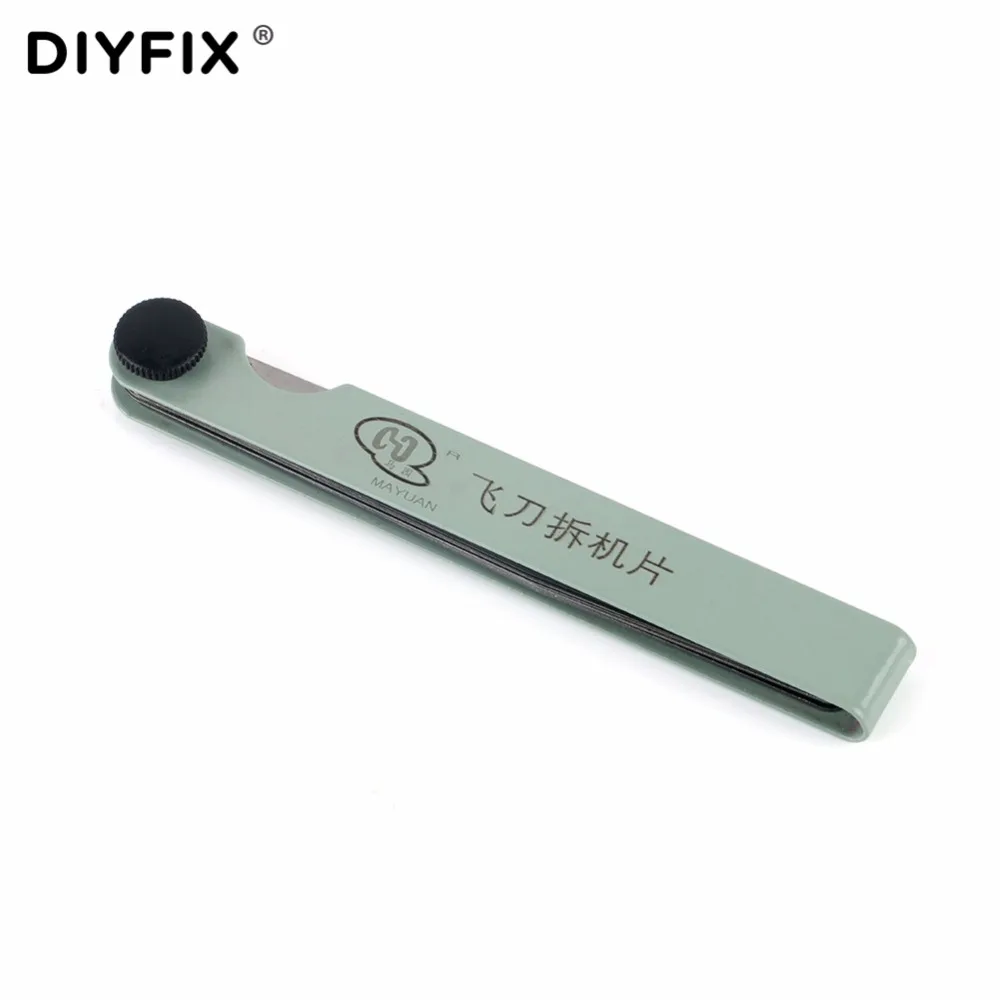 Diyfix medidor de espessura, ferramenta de medição calibre métrico de 17 lâminas para preenchimento de 0.02-1.00mm