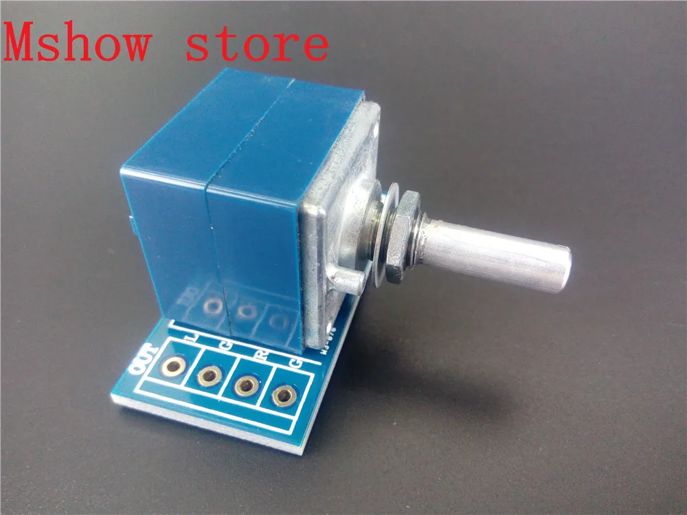 

10 pcs Japan ALPS Volume control 27 type Dual potentiometer 10K 50k 100K RK27 Round shaft With adapter PCB*10