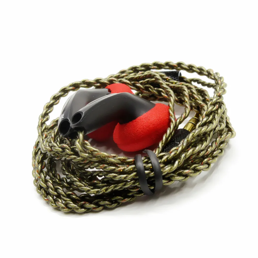 FENGRU FAI DA TE EMX500 Auricolari In-Ear Spina A Testa Piatta Auricolare FAI DA TE HiFi Bass Auricolari DJ Auricolari Qualità del suono dei bassi pesanti