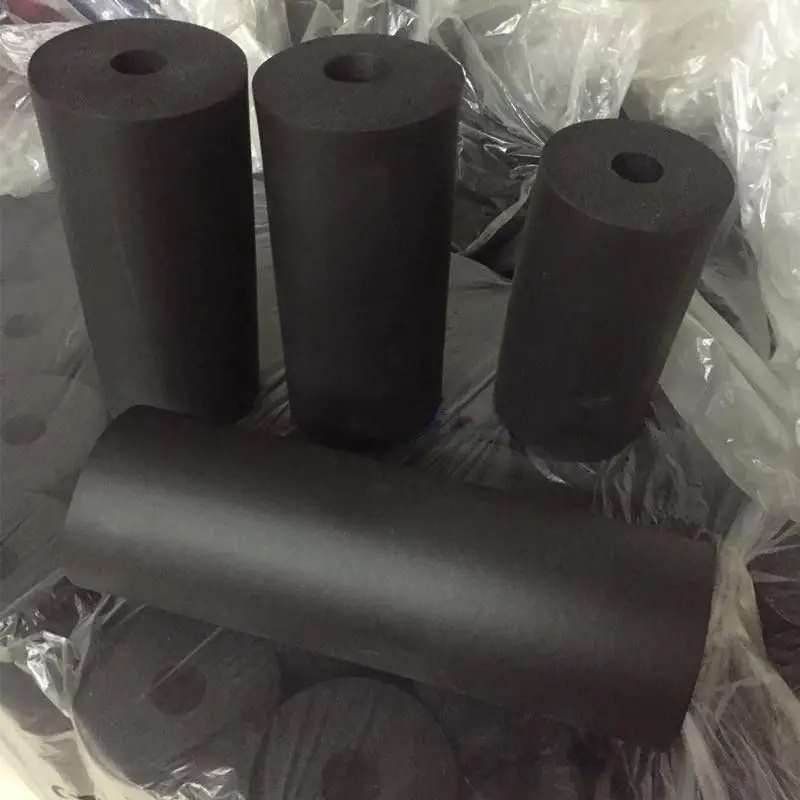 2pcs/lot  Fitness Equipment Smooth Handle Grips Pipe Sponge Foam Rubber Tube Wrap Black