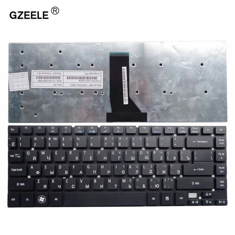 GZEELE russian laptop keyboard for Acer for Aspire 3830 3830G 3830T 3830TG 4755 4830 4830G 4830T 4830TG V3-471 NV47H MS2317 RU