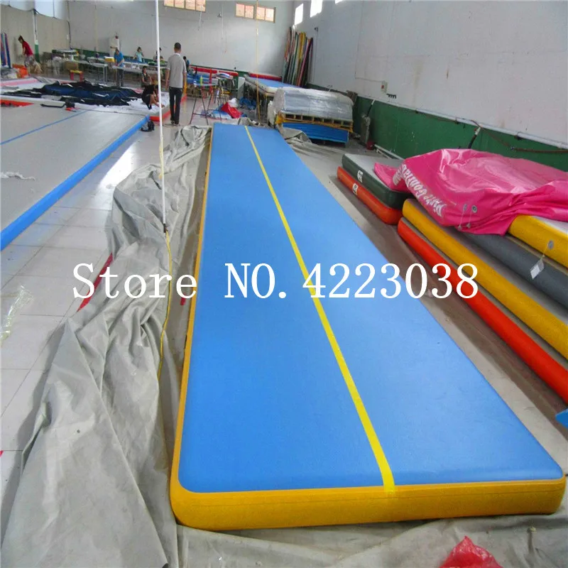 Free Shipping 10x2x0.2m Airtrack Inflatable Race Track Equipment Cheap Foldable Inflatable Air Tumble Track Air Mat On Sale