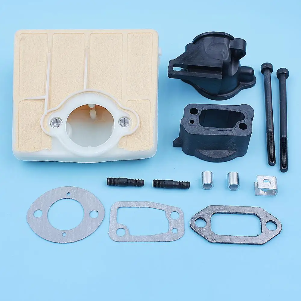 Imagem -06 - Filtro de ar Carb Intake Spacer Parafuso Adaptador Junta Kit Chainsaw Peças de Reposição para Husqvarna 61 266 162