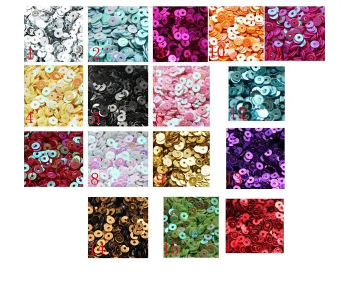 250gram 4mm Mini Tiny flat SEQUINS, Loose sequins for embroidery, applique, arts, crafts and embellishment you pick color D25