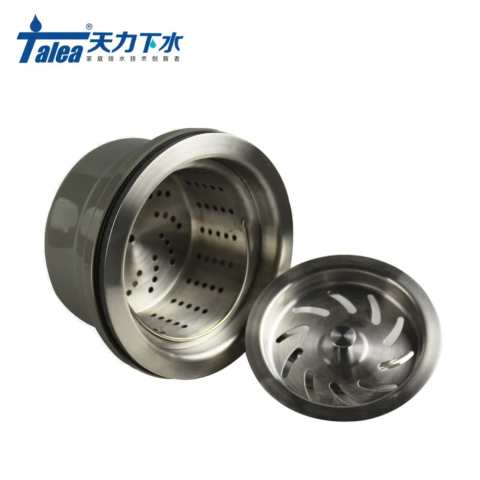 Talea 140mm Stainless Steel Sink Strainer 14cm Sink Jumbo Drainage Waste Kit Strainer XL171