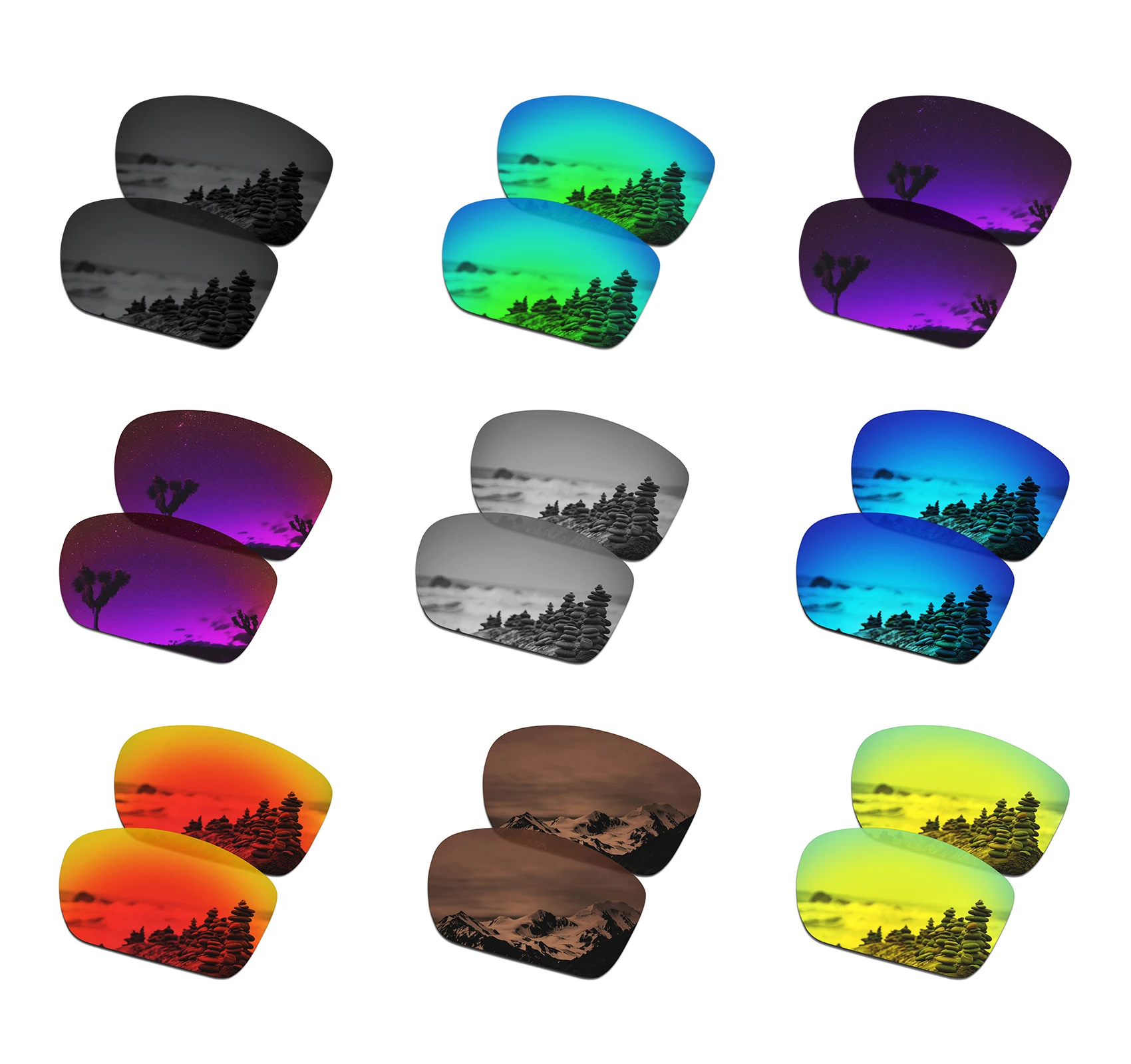 SmartVLT Polarized Replacement Lenses for Oakley Big Taco OO9173 62mm Sunglasses - Multiple Options