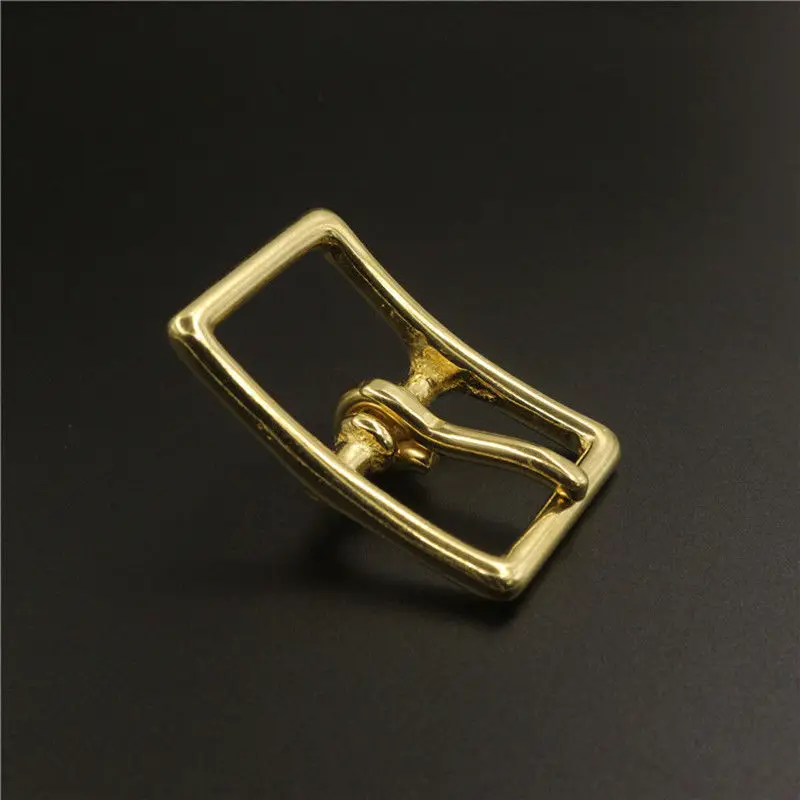 1 x Solid Brass Belt Buckle Middle Center Bar Single Pin Buckle for Leather Craft Bag Strap Horse Halter Harness Adjustment