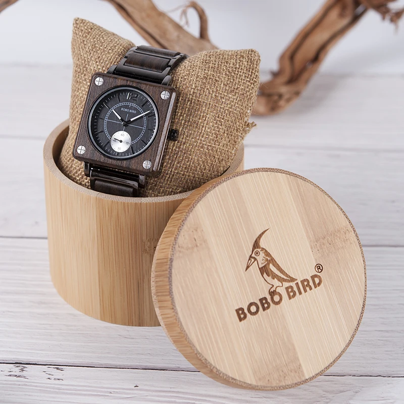 Relogio masculino BOBO BIRD orologio da uomo erkek kol saati orologi in legno di lusso impermeabile ottimo regalo per fidanzato accetta