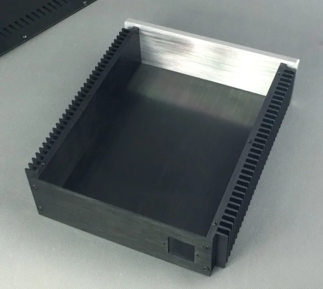 Details about  2307 Aluminum Preamplifier enclosure power amplifier box on both sides heatsink