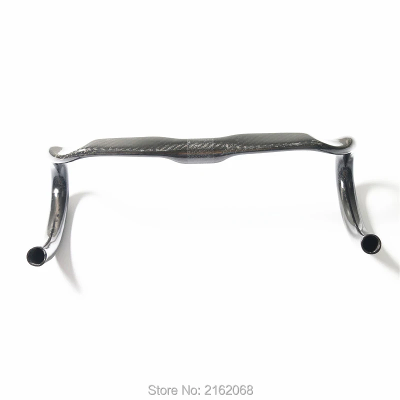 Neuester kompakter Typ Racing Rennrad glänzend matt 3K Vollcarbon-Fahrradlenker Carbon gebogener Stange 31,8 * 380-440 mm – Detail 8