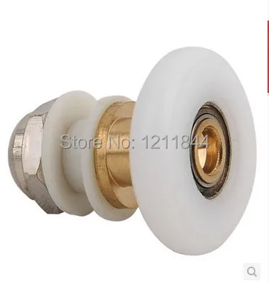 Shower room pulley glass door nylon roller wheels copper large bearing25mm