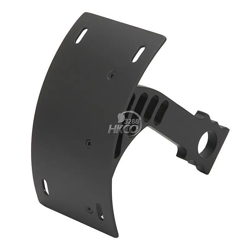 Black Vertical Motorcycle License Plate Holder Curved Relocator For Honda CBR 600RR 05-12 1000RR 04-13 ...