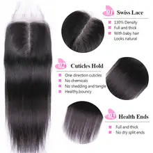 Straight Malaysian Hair Bundles with Closure and Frontal #3