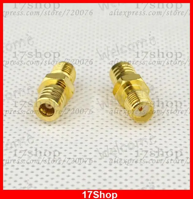 

20pcs Gold-plated copper SMA Female To SMB female jack Straight RF connectors