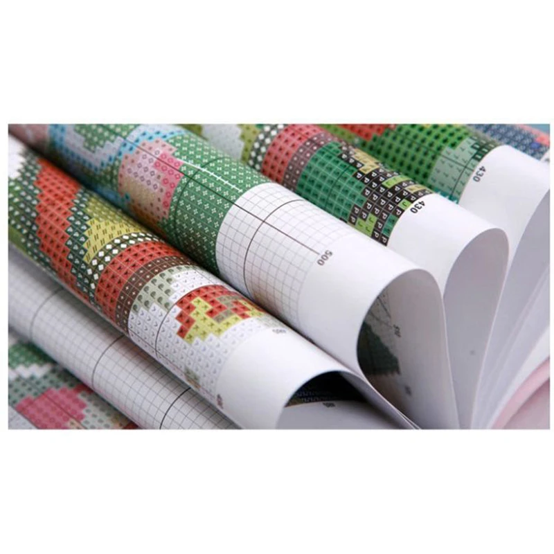 Kit di ricamo completo punto croce pittura su tela immagine di tigre 45x45cm stampa di precisione cucito fai-da-te incrocio di animali