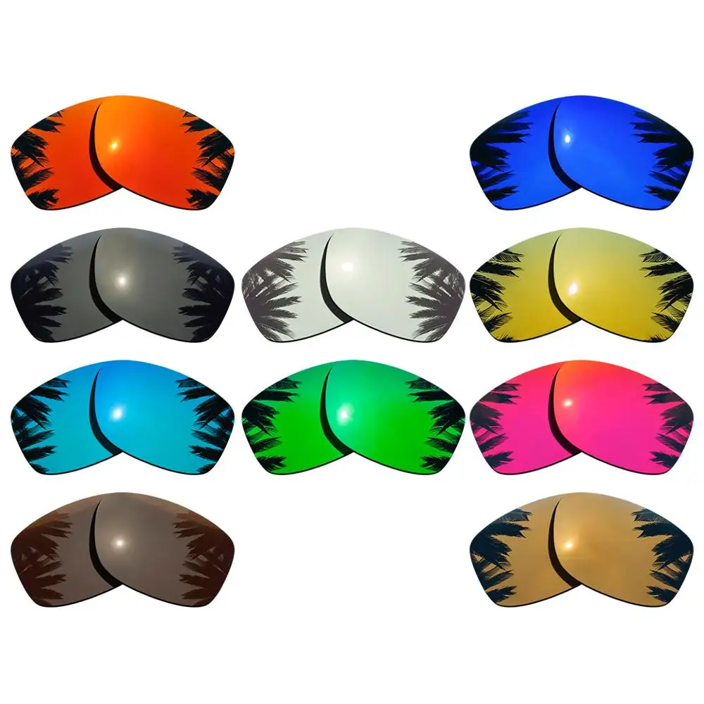 Polarized Mirrored Coating Replacement Lenses for-Oakley Jupiter Squared Frame Multi-Colors