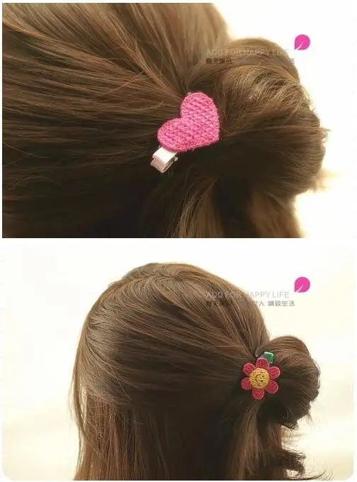 Cute Cartoon Braid Flower Children Hair Clips Baby Girls Kids Hairpin Hair Clip Barrette Accessories For Hair Hairclip Headwear