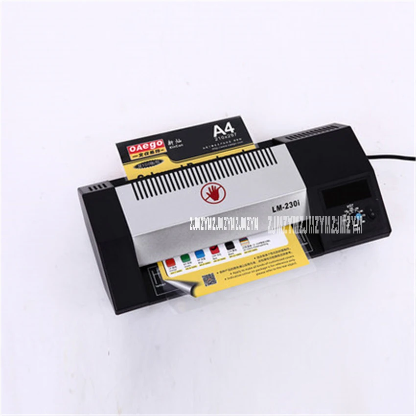 1pc  LM230i A4 photo laminator laminating machine laminating machine, plastic card Four axis thermostat metal shell 220V/50HZ