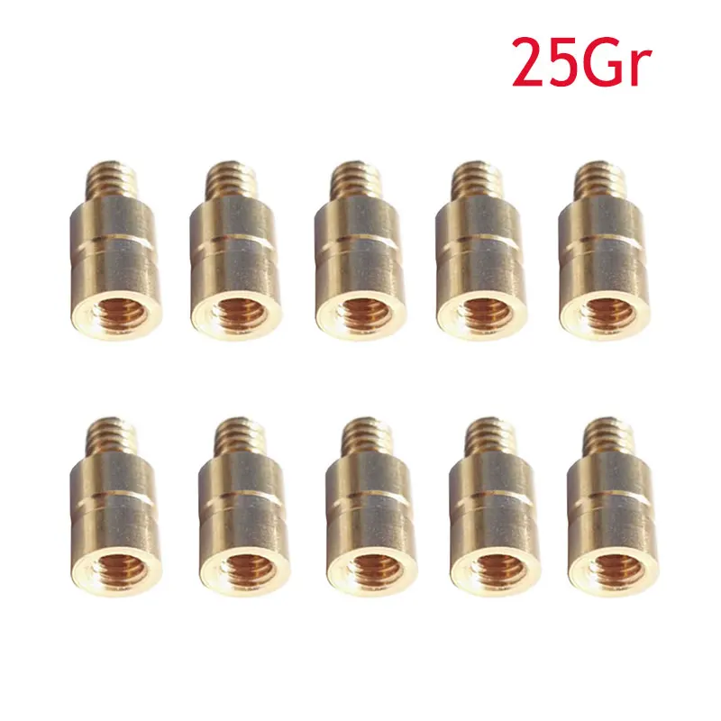 12pcs Archery Copper Connect Copper Balance Weight Screw Thread Insert Fit ID 6.2mm Arrow Shaft Hunting Arrow Accessories