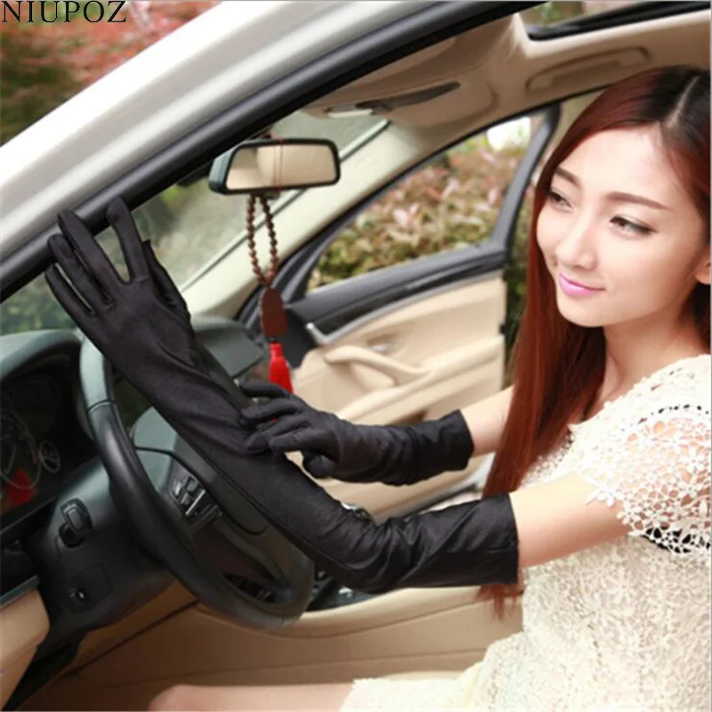 

Classic Elasticity Female Evening Party Costume Gloves Women Sexy Fashion Long Full Finger Gloves Ladies Ritual Dance Glove G213