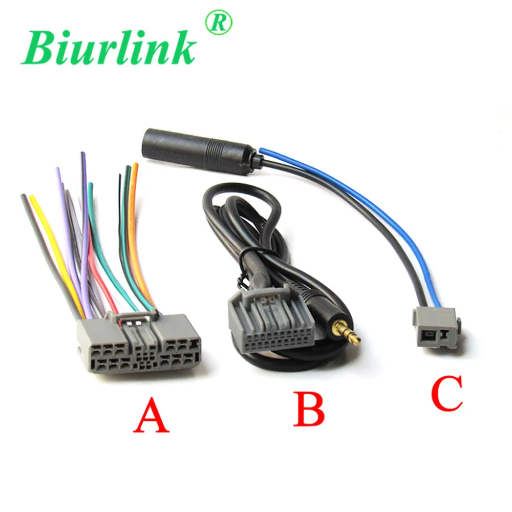 

Biurlink CD Changer FM Antenna AUX IN Harness Cable Adapter for Honda Civic Accord Odyssey