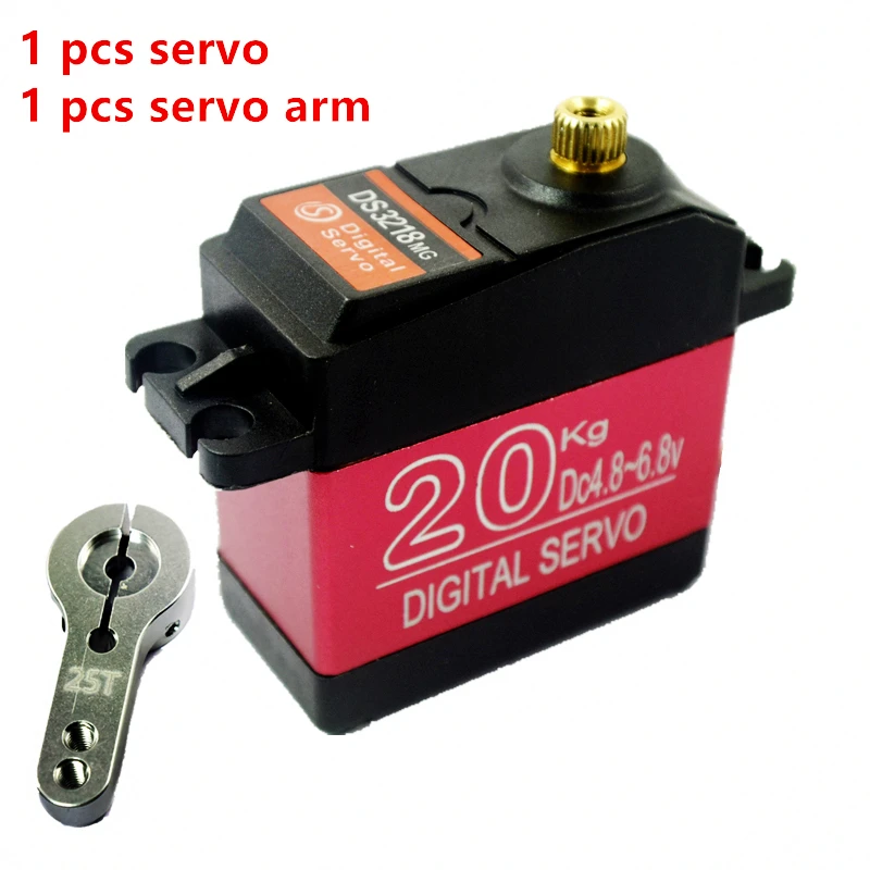 จัดส่งฟรี DS3218 RC Servo 20KG Metal Gear Servo อลูมิเนียมเชลล์ Servo Baja ปกติรุ่นกันน้ำสำหรับ Baja รถยนต์