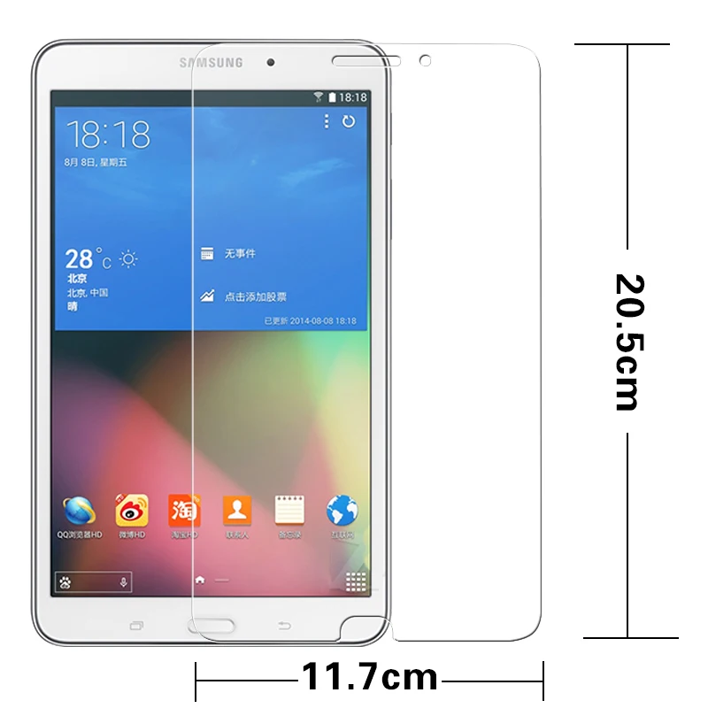 

Premium tempered glass film For Samsung Galaxy Tab 4 T330 T331 T335 8.0" tablet pc Anti-shatter LCD Screen Protector Film