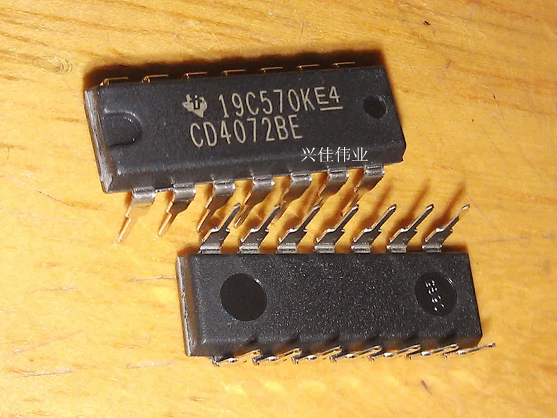 10 PCS Neue original authentischen CD4072 CD4072BE 4 eingang DIP-14