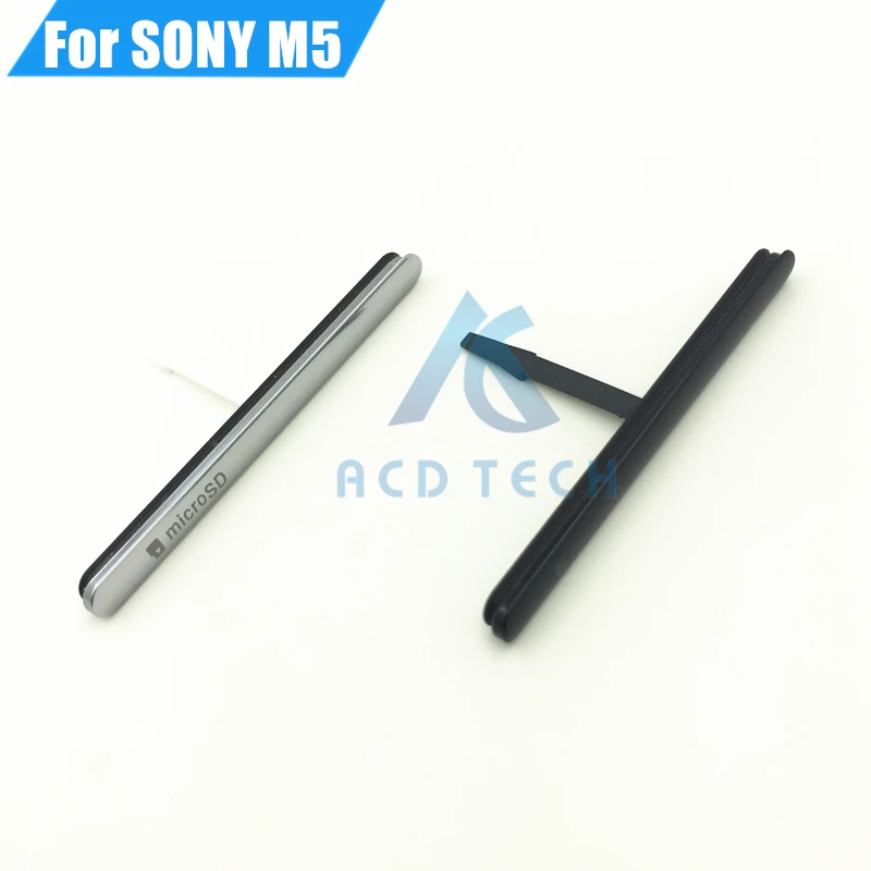 Original New Waterproof MicroSD Card Port Slot SIM Card Dust Plug Cover for Sony Xperia M5 E5603 E5606 E5653 M5 Dual