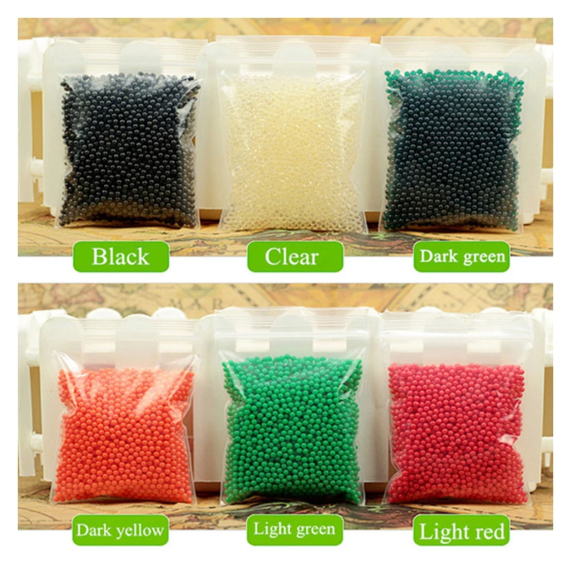 800 cząstek/partia kryształowe wodne kuleczki do gleby błoto rosną magiczne kulki żelowe ślubny wystrój domu hydrożel koraliki wodne w kształcie perły