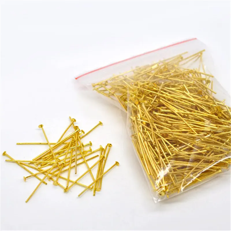 DoreenBeads 450 шт. золотистые штифты 0,7x30 мм (21 калибр) (B01522), yiwu