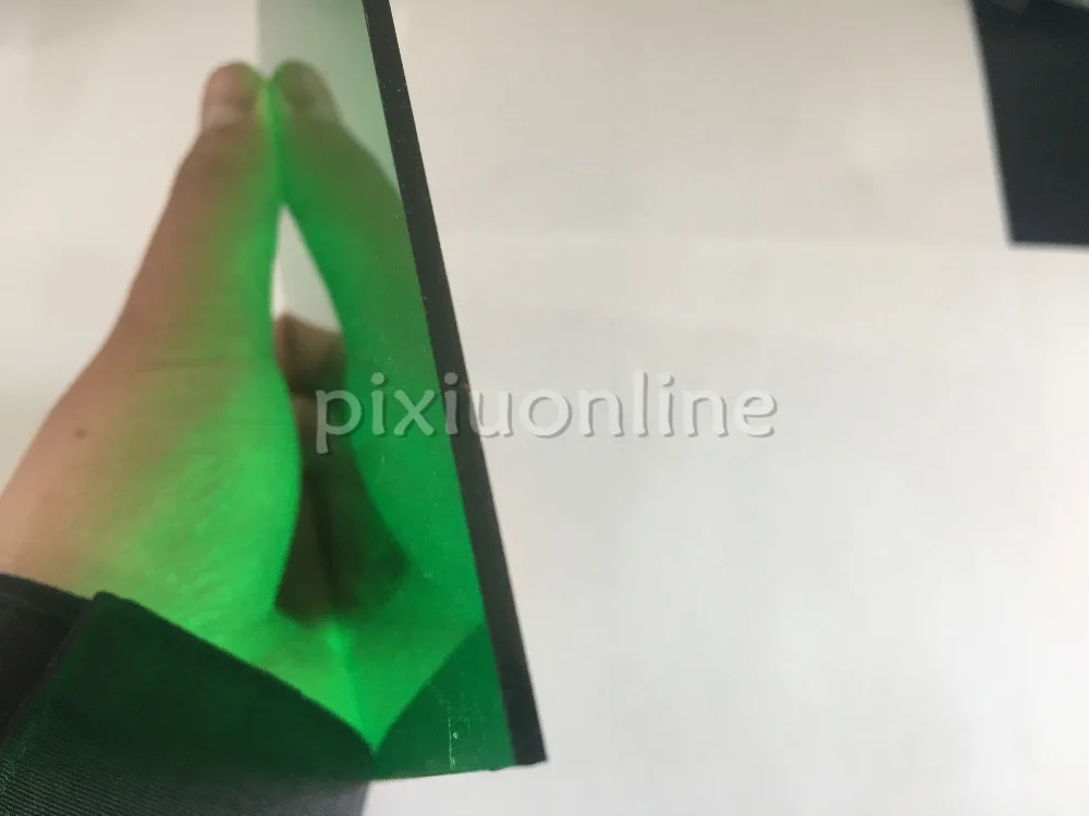 J591b Transparent Acrylic Board Emerald Green Super Clear High Quality 15*15cm Square Plastic Sheets Sale at a Loss USA Canada