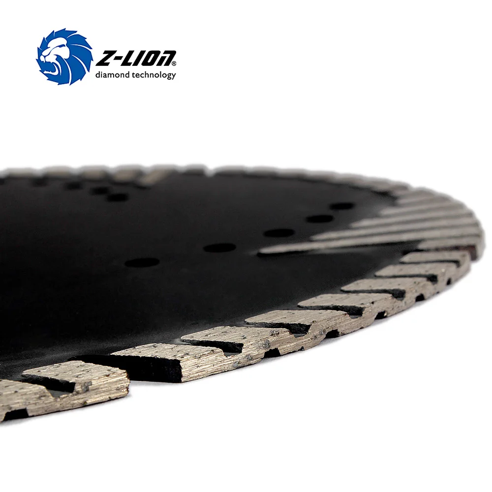 Z-LION 230mm Diamond Cutting Disc Granite Marble Saw Blade Turbo Diamond Segments 9 Inch Store Cutting Tool Blade