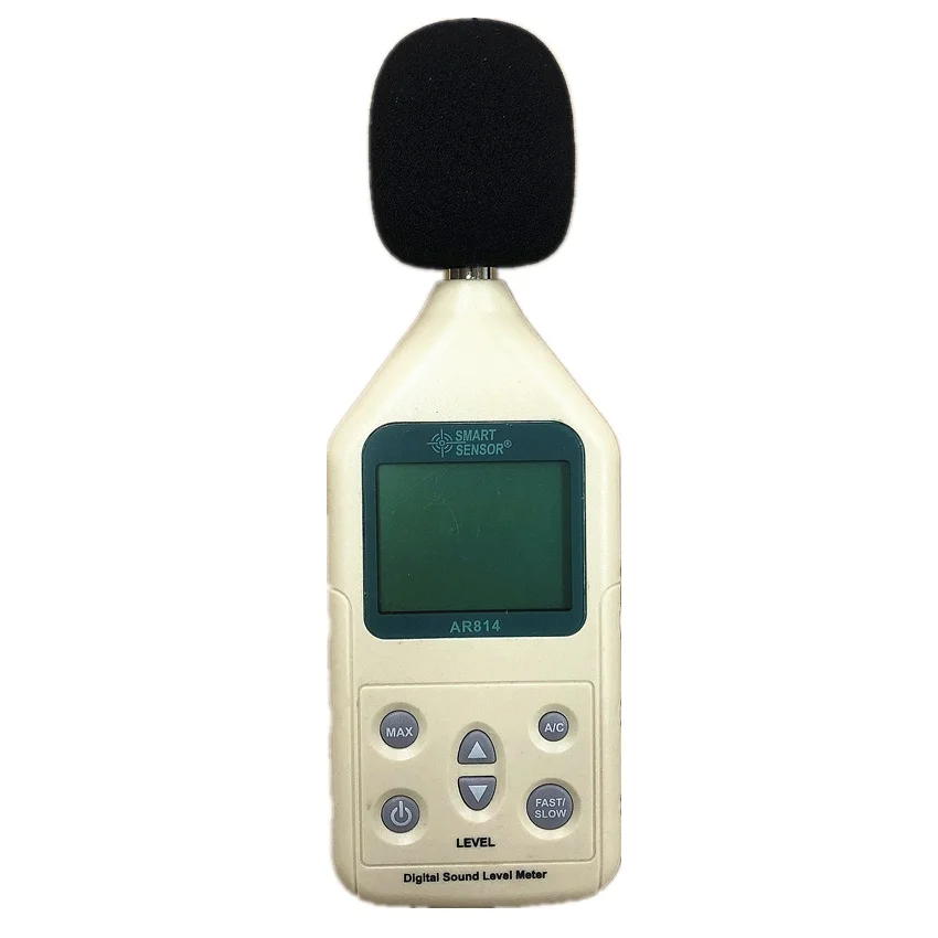 Digital Sound Level Tester Decibel DB Meter Smart Sensor AR814 Measuring Range 30~130dB Noise Level Meter