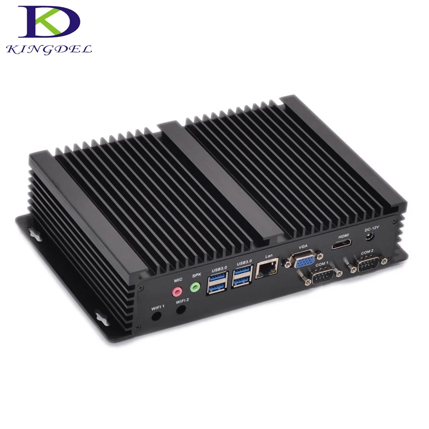 Newest DDR4 Industrial Computer with 2*COM Intel Quad Core i5 8th Gen 8250U 6M Cache up to 3.4GHz Fanless Mini PC HDMI VGA