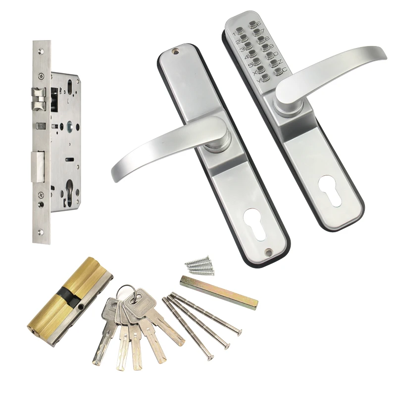 RAYKUBE Password Digital Code Door Lock Mechanical Code Waterproof Outdoor Use Mortise Lock For Entrance Doors R-480A