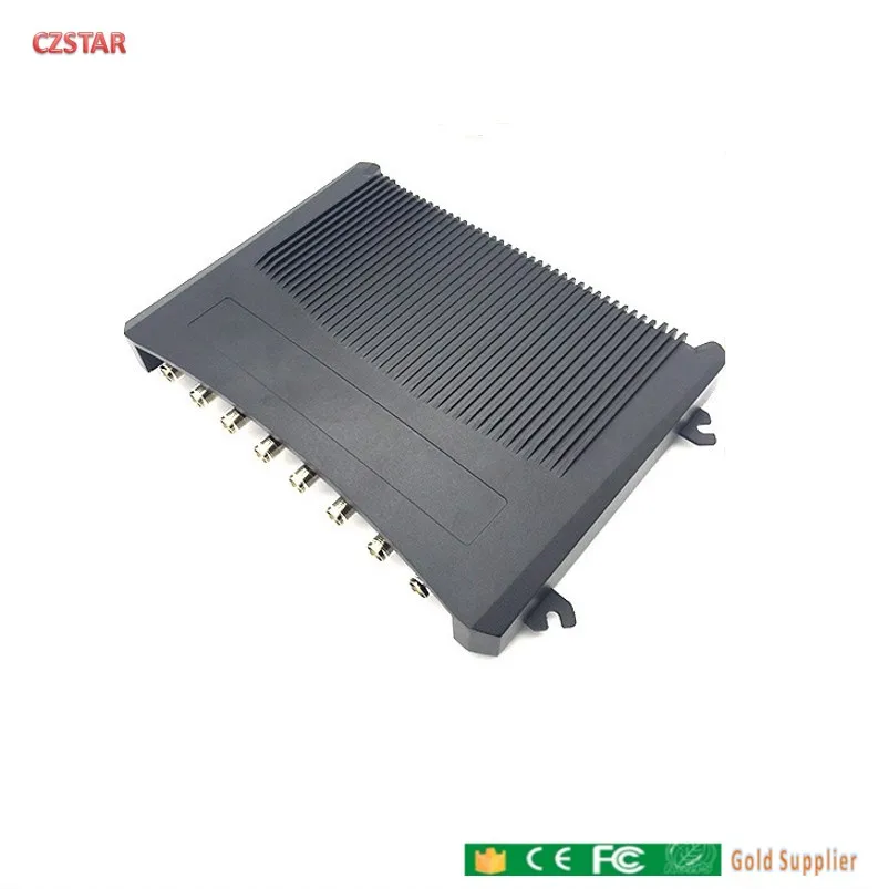 

School rfid reader multiple tag student's ID card uhf 8ports reader impinj r2000 chip long distance with TCP IP/RS232 interface