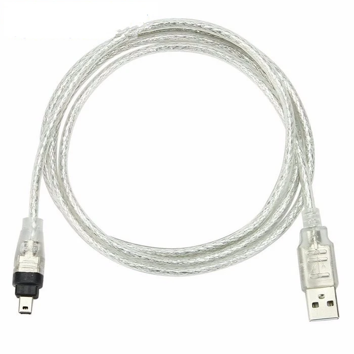 USB Male to Firewire IEEE 1394 4 Pin Male iLink Adapter Cord firewire 1394 Cable for SONY DCR-TRV75E DV