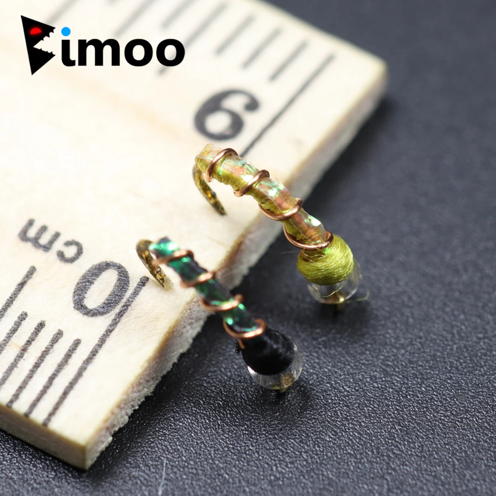 Bimoo Mosca Midge Nymph Mercury Zebra Imitación Realista Flotante - imagen 3