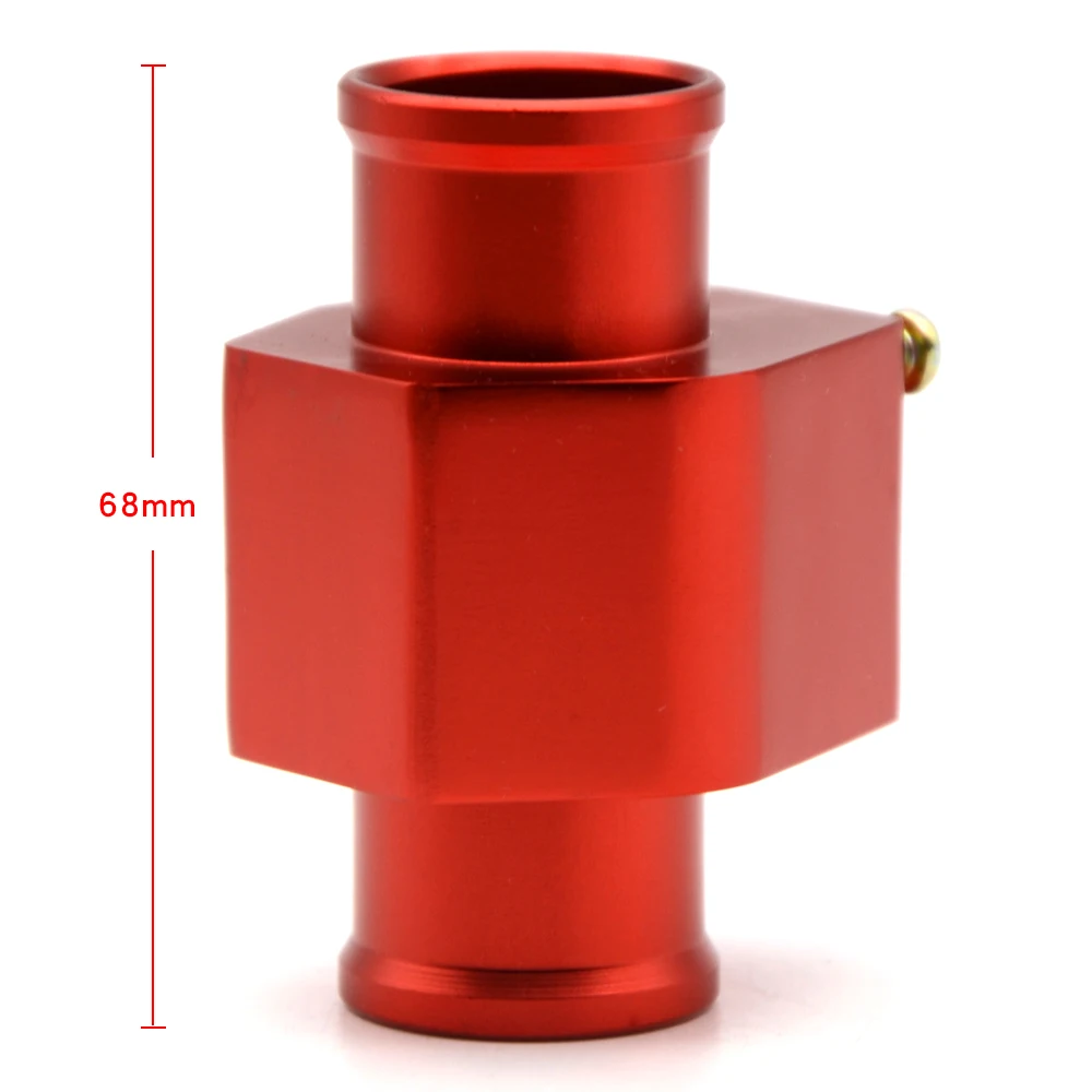 Racing Red Water Coolant Temperature Sensor Water Temp Gauge Adapter 1.25\