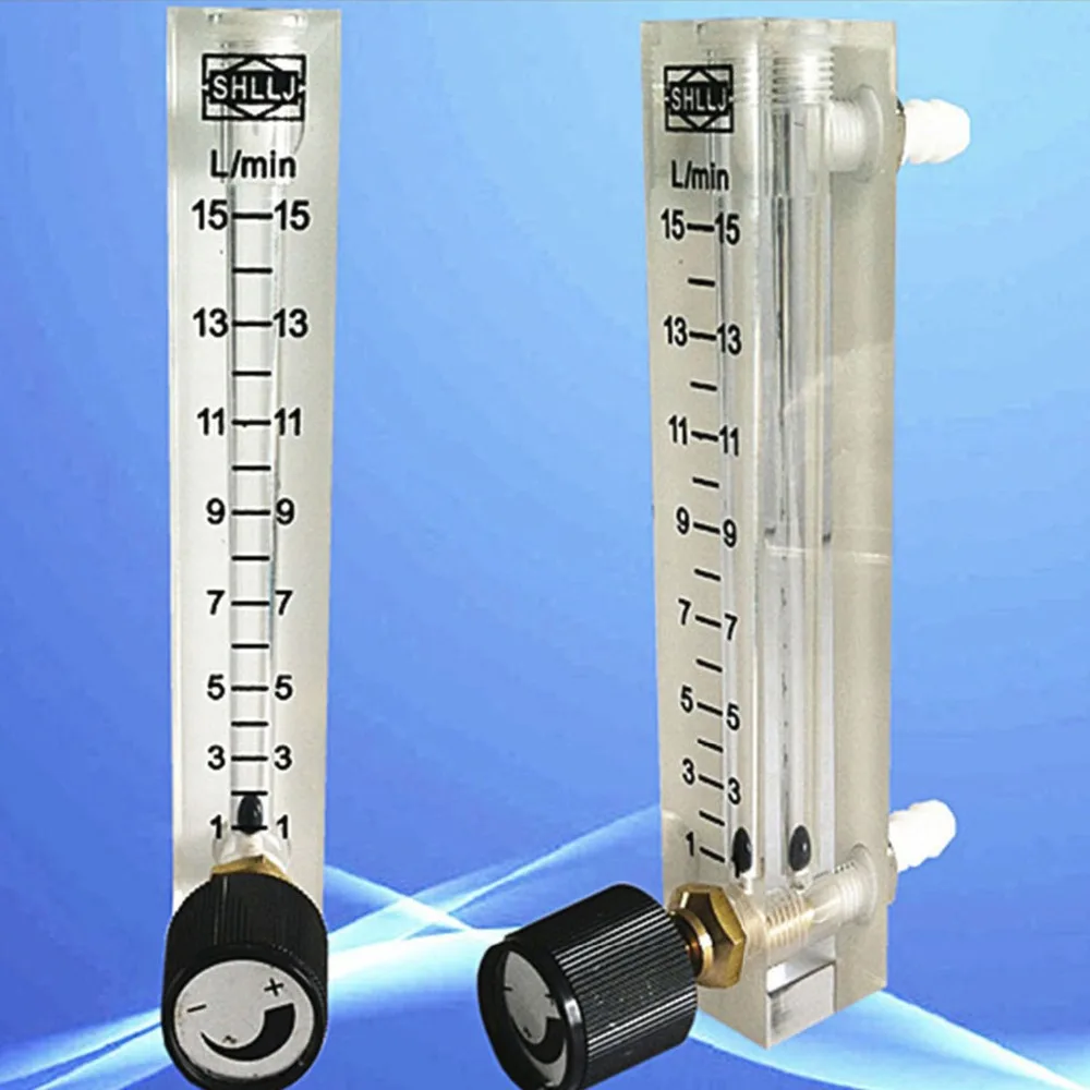 

LZQ-7(1-15)LPM air flow meter(H=120mm gas flow meter)with control valve for Oxygen conectrator,it can adjust flow LZQ7flowmeter