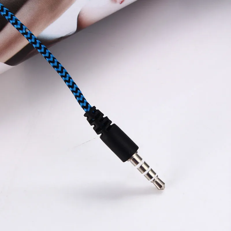 ZUCZUG Earphone for MP3 MP4 Wiring Subwoofer Headset Ear Braided Rope Wire Cloth Rope Earplug Noise Isolating Earphone Handfree