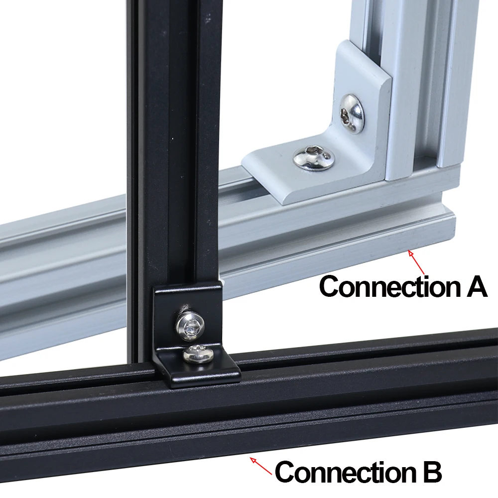 2020 3030 4040 4545 aluminium Extrusion Profil Aluminium Legierung 2 Loch 90 degreee Innen Ecke Halterung Pack of 10