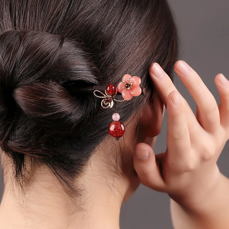 Creative Fashion Women Hair Sticks Jewelry Hairwear Retro Chinese Handicrafts Head Ornaments Ancient Costume Hair Accessories