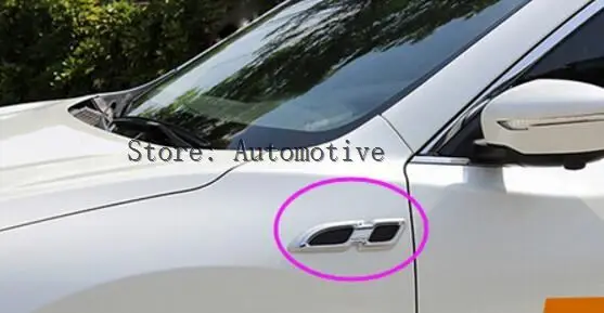 

Door Outside Fender Air Outlet Cover Trim 2pcs For Nissan X-trail Rogue 2014 2015 2016 2017